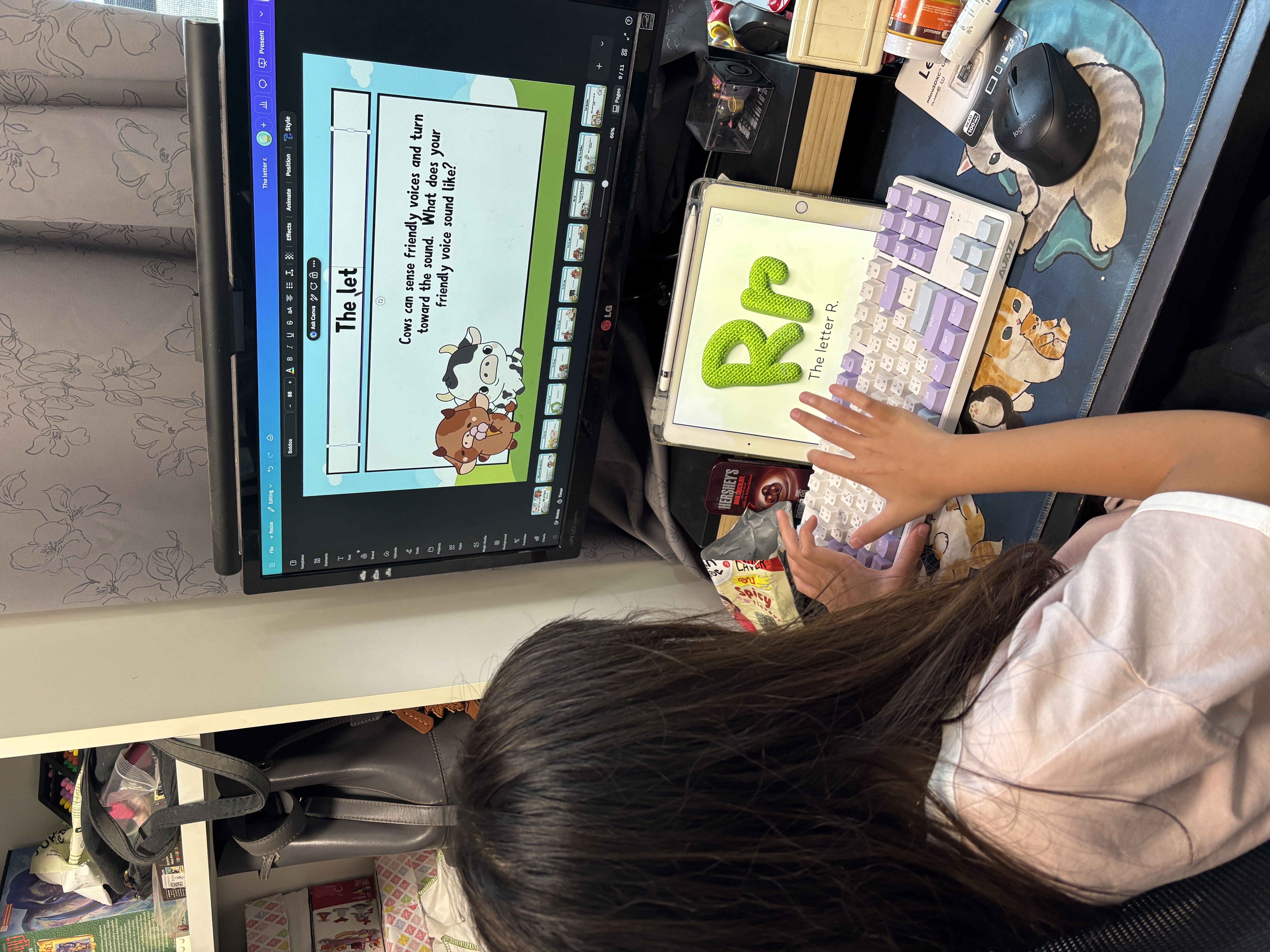 ฝึกฝนกา่รพิมพ์ การอ่าน และการแปล