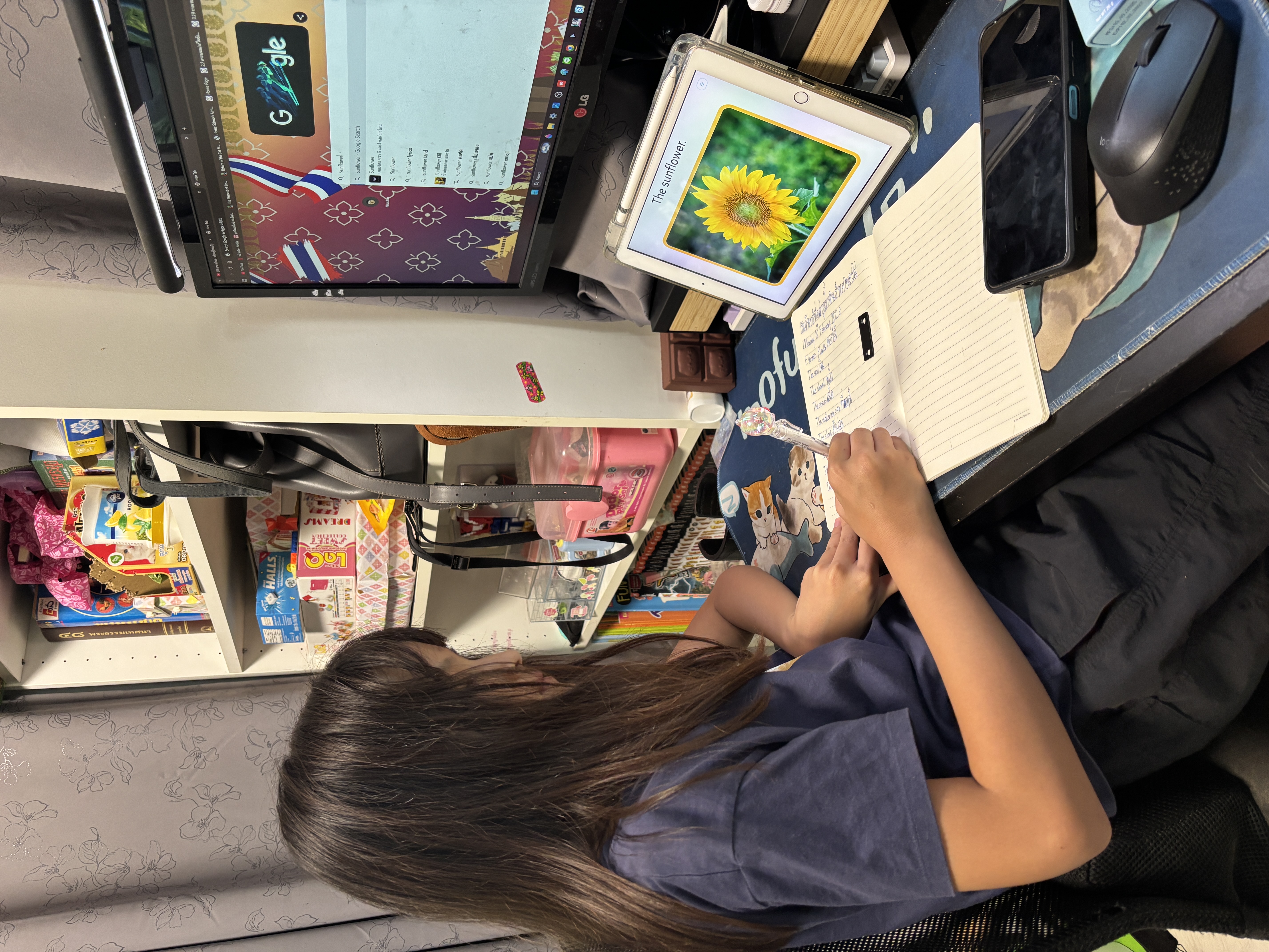 ฝึกเขียนภาษาอังกฤษ และภาษาไทย ( The Letter d ) 